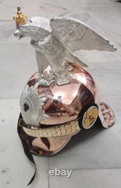 Imperial Eagle German Militaria Prussian Officer Pickelhaube Copper Helmet Gift