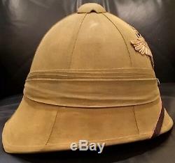 Imperial German, WW1, Tropical Colonial Schutztruppe Officers Pith Helmet