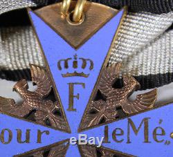 Imperial German World War I Pour Le Merite Blue Max Neck Order Decoration