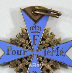 Imperial German World War I Pour Le Merite Blue Max Neck Order Decoration