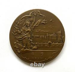 Japan bronze commemorative table medal for victory in World War One 1919