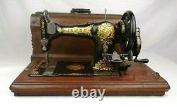 Jones Sewing Machine CS Antique 1893 Manual Pre-WW1 Cased Serial Num 70171