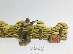 King and Country SP041 Straight Sandbag Defence Works with Box WWI WWII