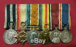 King's Police Medal WW1 group to Lieutenant POW East Lancashire Regiment