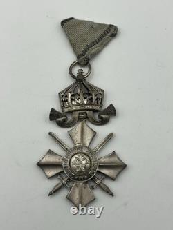 Kingdom of Bavaria Military Merit Cross 3rd Class Swords Crown WWI German Medal