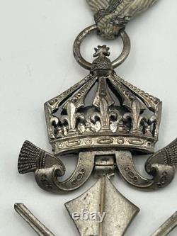 Kingdom of Bavaria Military Merit Cross 3rd Class Swords Crown WWI German Medal