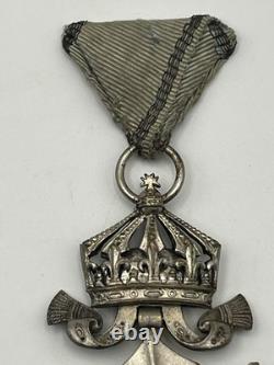Kingdom of Bavaria Military Merit Cross 3rd Class Swords Crown WWI German Medal