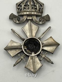 Kingdom of Bavaria Military Merit Cross 3rd Class Swords Crown WWI German Medal