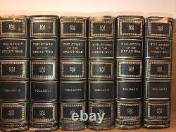 LEATHER Set WORLD WAR ONE! 1916 Volumes 1-6 WWI WWII