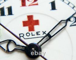 LOT OF 2 ROLEX Military Officers and Doctors Red Cross Corps Trench Watches WW1