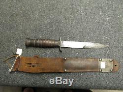 Lot-wwi Us M1905 Bayo & Wwii Us M3 Fighting Knife-blade Marked Case 1943