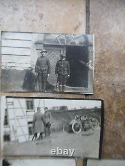 Large Lot of 62 Original WWI Military Related GI Photos, withVehicles, Motorcycles