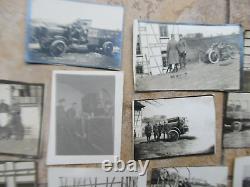 Large Lot of 62 Original WWI Military Related GI Photos, withVehicles, Motorcycles