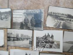 Large Lot of 62 Original WWI Military Related GI Photos, withVehicles, Motorcycles