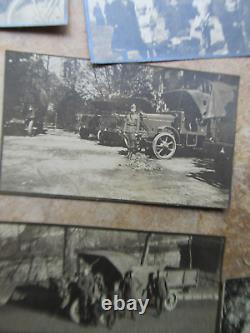 Large Lot of 62 Original WWI Military Related GI Photos, withVehicles, Motorcycles