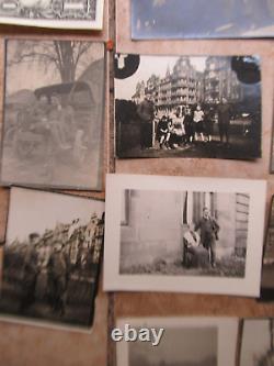 Large Lot of 62 Original WWI Military Related GI Photos, withVehicles, Motorcycles