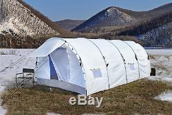 Large Military WWI UN Arctic Hoop Tent Shelter Cover For 8+ Troops, 11' x 18