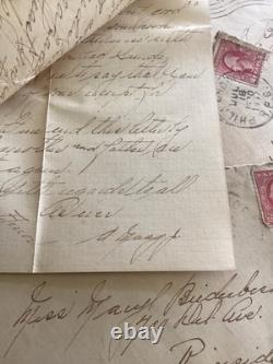 Large col of WW1 letters plus. 1917-1921. Sent to Riverside NJ Mil bases, Hawaii, De