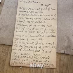Large col of WW1 letters plus. 1917-1921. Sent to Riverside NJ Mil bases, Hawaii, De
