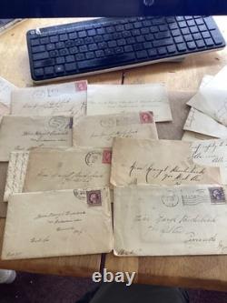 Large col of WW1 letters plus. 1917-1921. Sent to Riverside NJ Mil bases, Hawaii, De