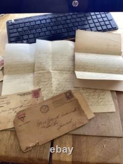 Large col of WW1 letters plus. 1917-1921. Sent to Riverside NJ Mil bases, Hawaii, De