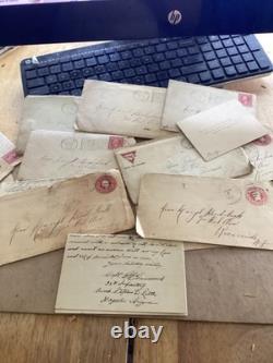 Large col of WW1 letters plus. 1917-1921. Sent to Riverside NJ Mil bases, Hawaii, De