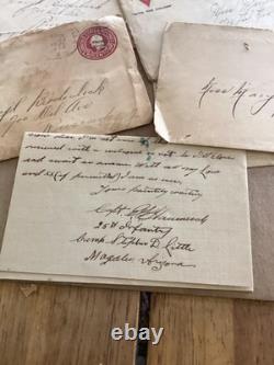 Large col of WW1 letters plus. 1917-1921. Sent to Riverside NJ Mil bases, Hawaii, De