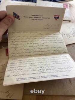 Large col of WW1 letters plus. 1917-1921. Sent to Riverside NJ Mil bases, Hawaii, De