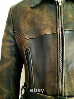 Leather 30s WW2 HORSEHIDE GERMAN LUFTWAFFE OFFICERS Trench WW1 RFC Jacket Coat