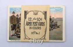 Life In The U. S. Army Cantonment Army Post Cards In Colors Set No. 1