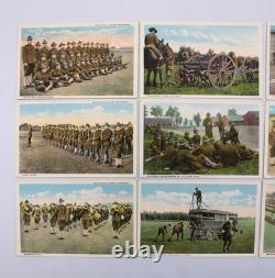 Life In The U. S. Army Cantonment Army Post Cards In Colors Set No. 1