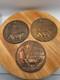 Lot 3 WWI British Bronze Memorial Plaques Death Penny Named J Wills A Golding F