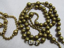Lot Of 2 Antique Military Rosaries Ww1 Tiny Brass Pull Chain Pocket Rosary