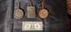 Lot Of 3 Banjo Flask Oilers US Military WWI WWII 1911 M1
