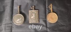 Lot Of 3 Banjo Flask Oilers US Military WWI WWII 1911 M1