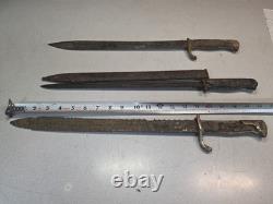Lot Of 3 World War 1 & 2 Bayonets