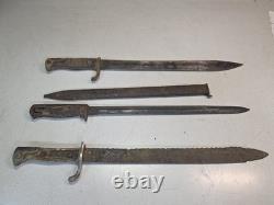 Lot Of 3 World War 1 & 2 Bayonets