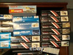 Lot of 135 Mixed Airplane Model Kits Biplanes WW1 Revell Roden Eduard ++