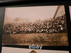 Lot of 34 1910s WWI Era Antique Real Photo Postcards RPPCs US Military