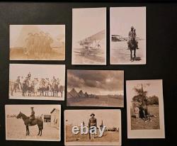 Lot of 34 1910s WWI Era Antique Real Photo Postcards RPPCs US Military