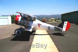 Low Time, Very Clean, Full Scale Redfern WWI Nieuport 24 Biplane