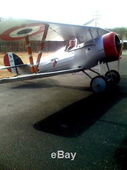 Low Time, Very Clean, Full Scale Redfern WWI Nieuport 24 Biplane