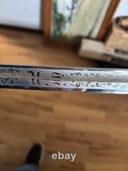 M1902 US ARMY OFFICER DRESS SWORD, M. C. LILLEY 32 blade USA made