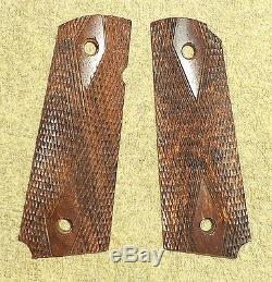 M1911A1 COLT 45 GRIPS PAIR TIMBER REPRODUCTION TOP QUALITY WW1-WW2
