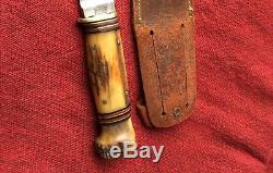 Marble's WWI Era 1915 Vintage Woodcraft Pat. Pend. Rare Pinned Stag Case MSA