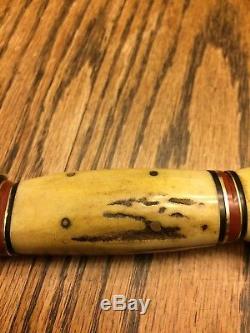 Marble's WWI Era 1915 Vintage Woodcraft Pat. Pend. Rare Pinned Stag Case MSA