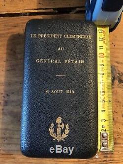 Medaille militaire ordre WW1 Général Petain Verdun Clemenceau Poincaré