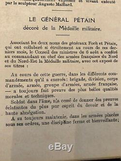 Medaille militaire ordre WW1 Général Petain Verdun Clemenceau Poincaré