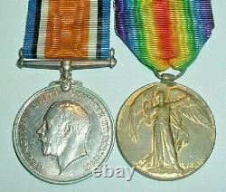 Medals-ww1 War & Victory Pair Pte Johnson New Zealand Expeditionary Force Nzef