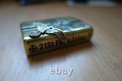 Mega rare Zippo WW2 nazi themed ltd edition brass lighter VGC one of only 43